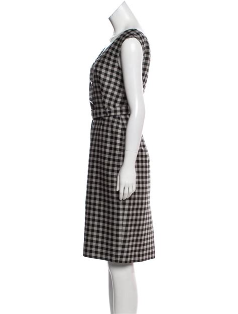 prada plaid dress